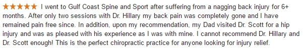 Chiropractic Naples FL Testimonial